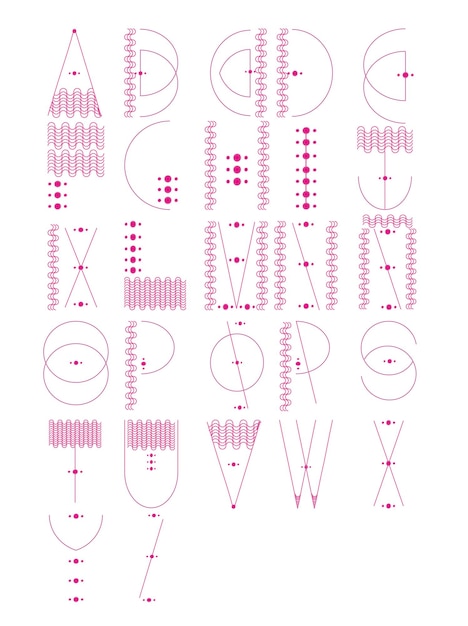Komplet nici i wzorów
